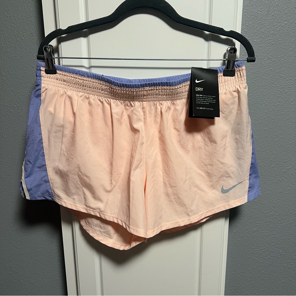 Nike Women's Pink and Purple Running Shorts